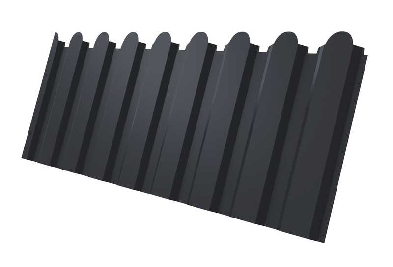 Профлист серый для забора