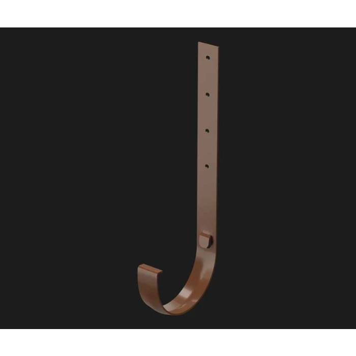 Кронштейн желоба металлический PREMIUM, каштан