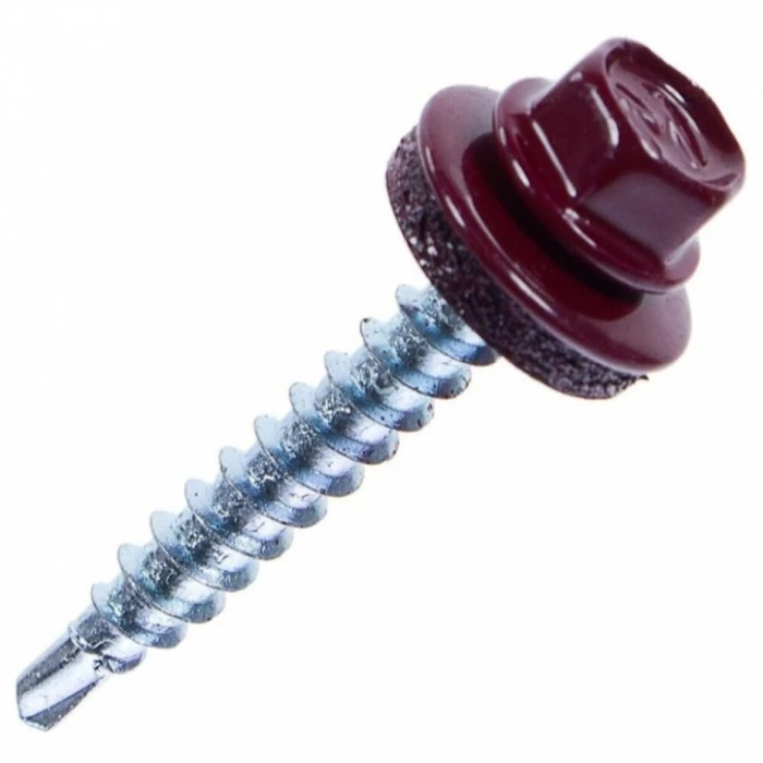 Саморез кровельный Daxmer 4,8х29 RAL 4007 (250) сверло №1