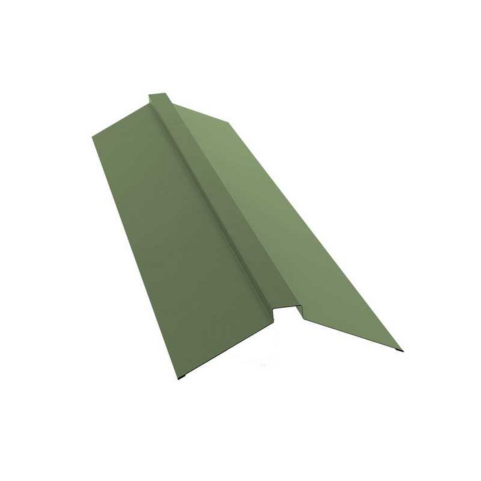 Планка конька плоского Grand Line 115х30х115 0,45 Полиэстер RAL 6019