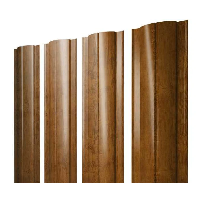 Штакетник Круглый Grand Line 0,4 Print Premium Golden Wood Golden Wood